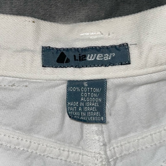 LIZWEAR Liz Authentic Vintage High Waist White Denim Shorts - Picture 4 of 8